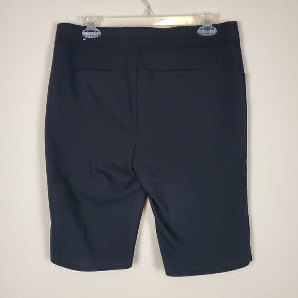Soft Surroundings Black Bermuda Shorts Size 6 - Picture 4 of 8
